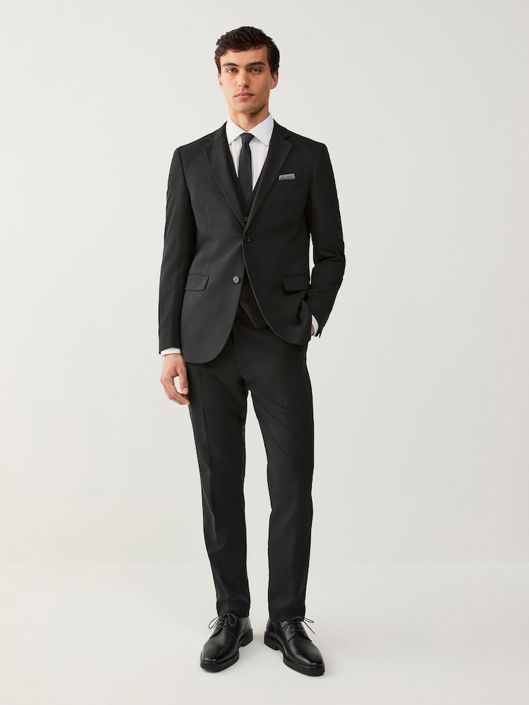 Noir - Coupe classique Essentiel Costume Gilet - Image 2 of 9