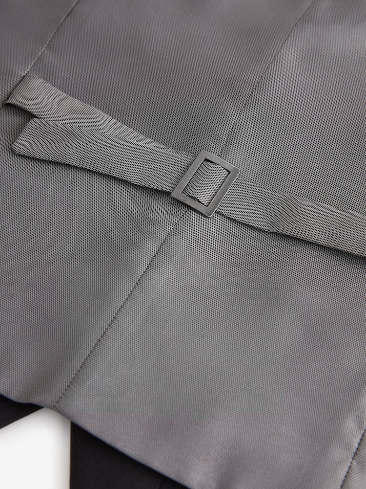 Noir - Coupe classique Essentiel Costume Gilet - Image 7 of 9