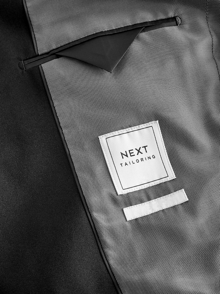 Noir - Ajustement régulier - Veste de costume Essential - Image 11 of 13