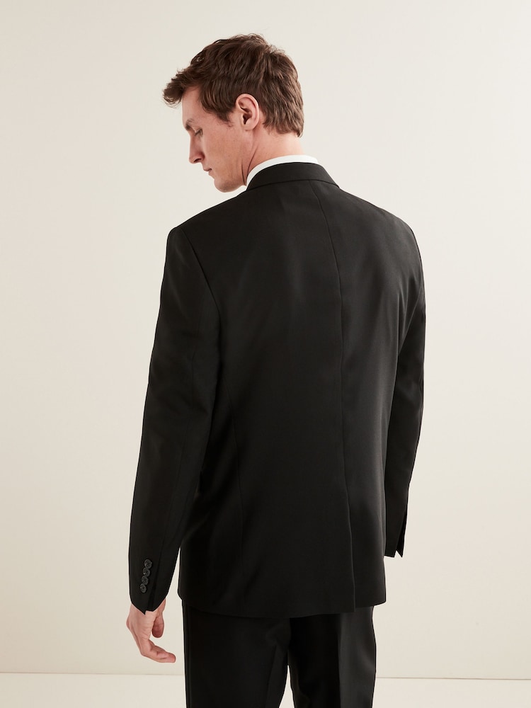 Noir - Ajustement régulier - Veste de costume Essential - Image 3 of 13