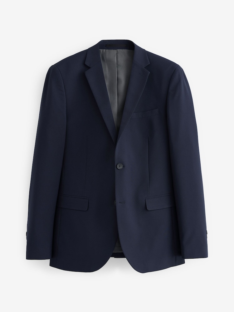 Bleu marine - Slim Fit (Slim Fit) - Veste de costume Essential - Image 6 of 9