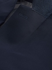 Navy Blue Slim Fit Essential Suit Jacket - Image 8 of 9