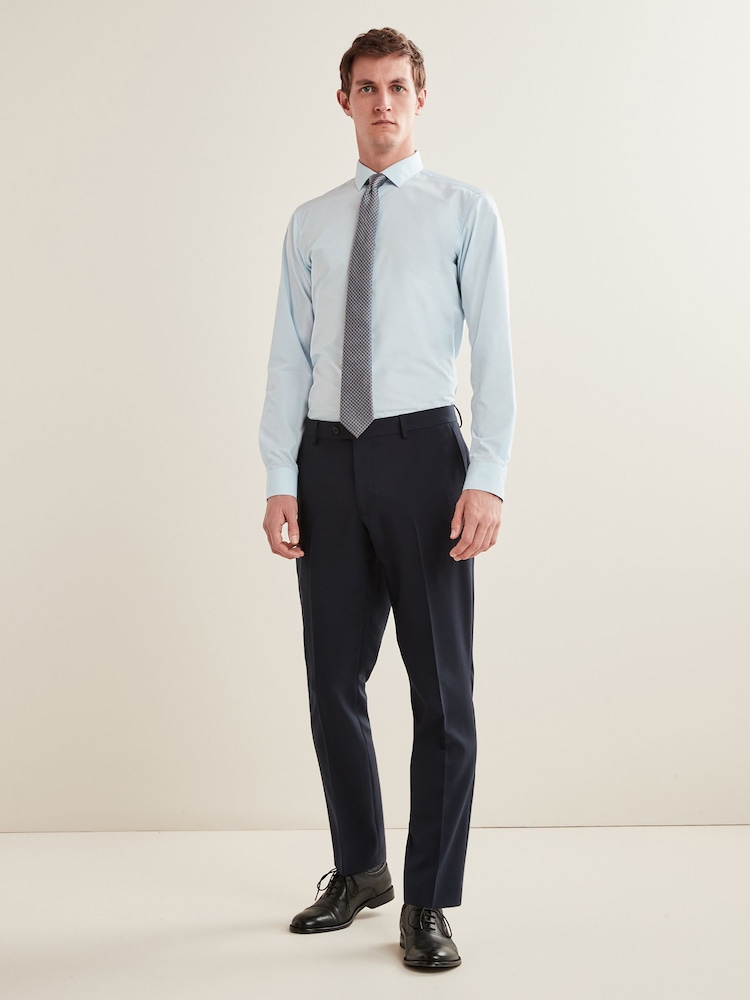 Bleu marine - Slim Fit (Slim Fit) - Pantalons de costume indispensable - Image 2 of 10
