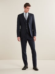 Bleu marine - Slim Fit (Slim Fit) - Pantalons de costume indispensable - Image 3 de 10