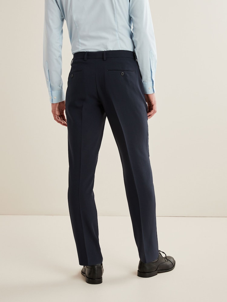 Bleu marine - Slim Fit (Slim Fit) - Pantalons de costume indispensable - Image 4 of 10