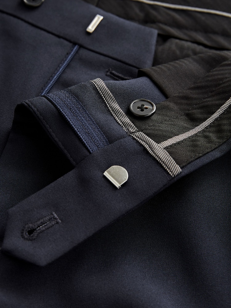 Bleu marine - Slim Fit (Slim Fit) - Pantalons de costume indispensable - Image 8 of 10