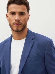 Bright Blue Relaxed Motion Flex Stretch Suit Jacket - Image 4 of 11