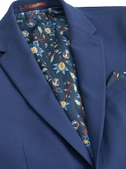 Bright Blue Relaxed Motion Flex Stretch Suit Jacket - Image 8 of 11