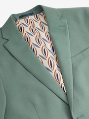 Mid Green Slim Motion Flex Stretch Suit Jacket - Image 3 of 6