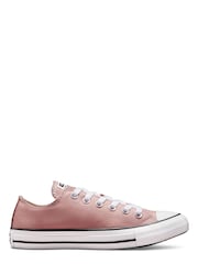 Converse Pink Chuck Ox Trainers - Image 2 of 10
