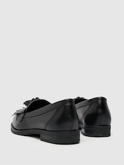 Schuh Wide Fit Compass Tassel Black Loafers - Image 3 of 4