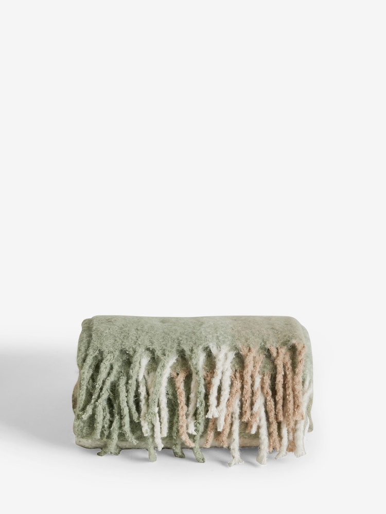 Green Burford Cosy Check Throw - Image 3 of 3
