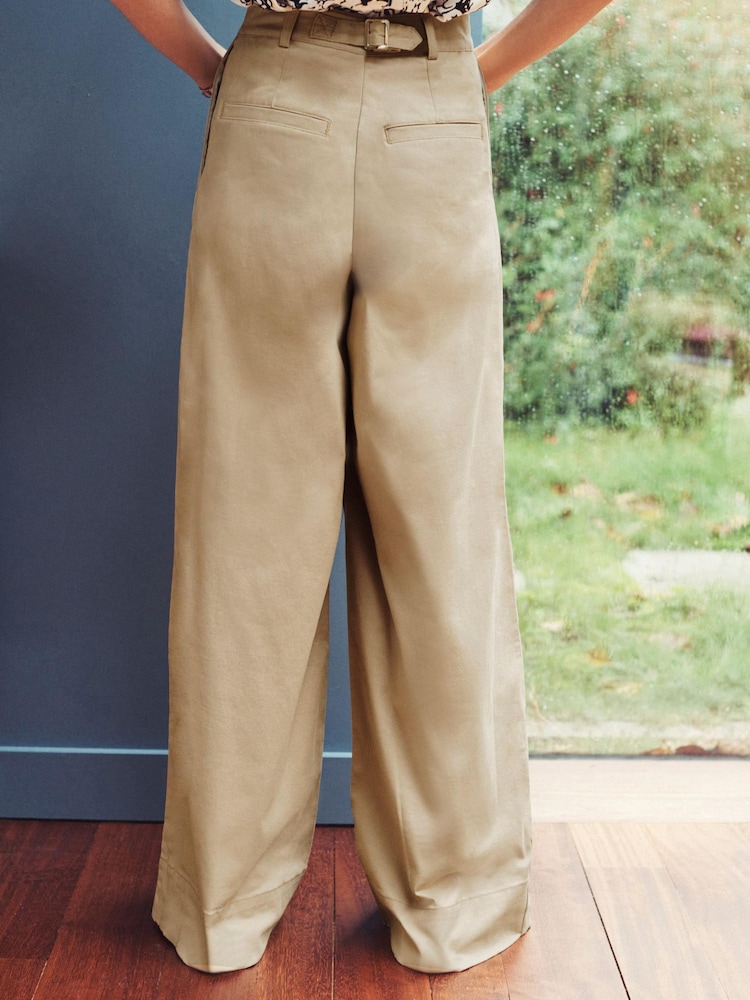 Camelowy - Cotton Wide Leg Trouser - Image 3 of 5