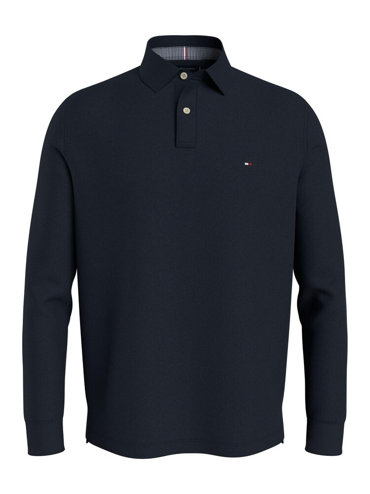 Tommy Hilfiger Blue Big And Tall 1985 Long Sleeve Polo Shirt - Image 1 of 1 Tommy Hilfiger Blue Big And Tall 1985 Long Sleeve Polo Shirt - Image 1 of 1