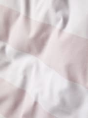 Pink/White Stripe Duvet Cover and Pillowcase Set - Image 4 of 5