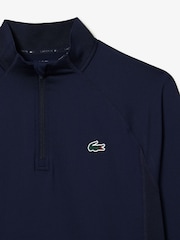 Lacoste Golf 1/4 Zip Sweatshirt with Inset Crew Neck - Image 5 of 7