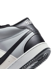 Nike Grey/Black Court Vision Mid Trainers - Image 10 of 10