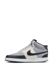 Nike Grey/Black Court Vision Mid Trainers - Image 4 of 10
