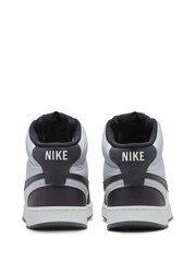 Nike Grey/Black Court Vision Mid Trainers - Image 6 of 10