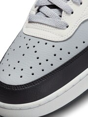 Nike Grey/Black Court Vision Mid Trainers - Image 9 of 10