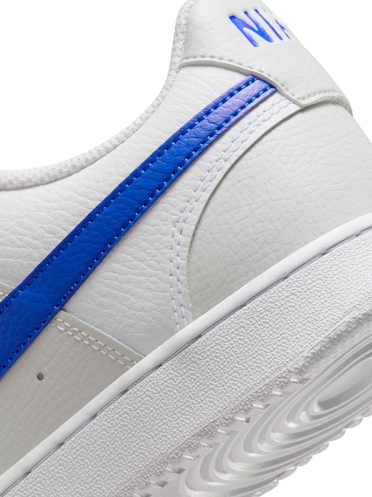 Nike Grey/Blue Court Vision Low Trainers - Image 10 of 10