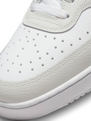 Nike Grey/Blue Court Vision Low Trainers - Image 9 of 10