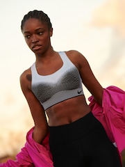 Nike White Flyknit High Support Sports Bra - Image 4 of 11