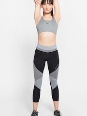 Nike Grey Medium Swoosh Support Sports Bra - Image 4 of 8