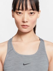 Nike Grey Medium Swoosh Support Sports Bra - Image 5 of 8