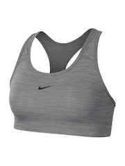 Nike Grey Medium Swoosh Support Sports Bra - Image 6 of 8
