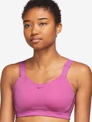 Nike Pink Dri-FIT Alpha High Support Padded Sports Bra - Image 1 of 3