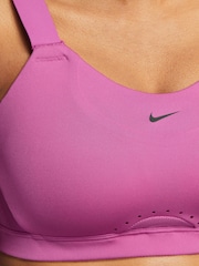 Nike Pink Dri-FIT Alpha High Support Padded Sports Bra - Image 3 of 3