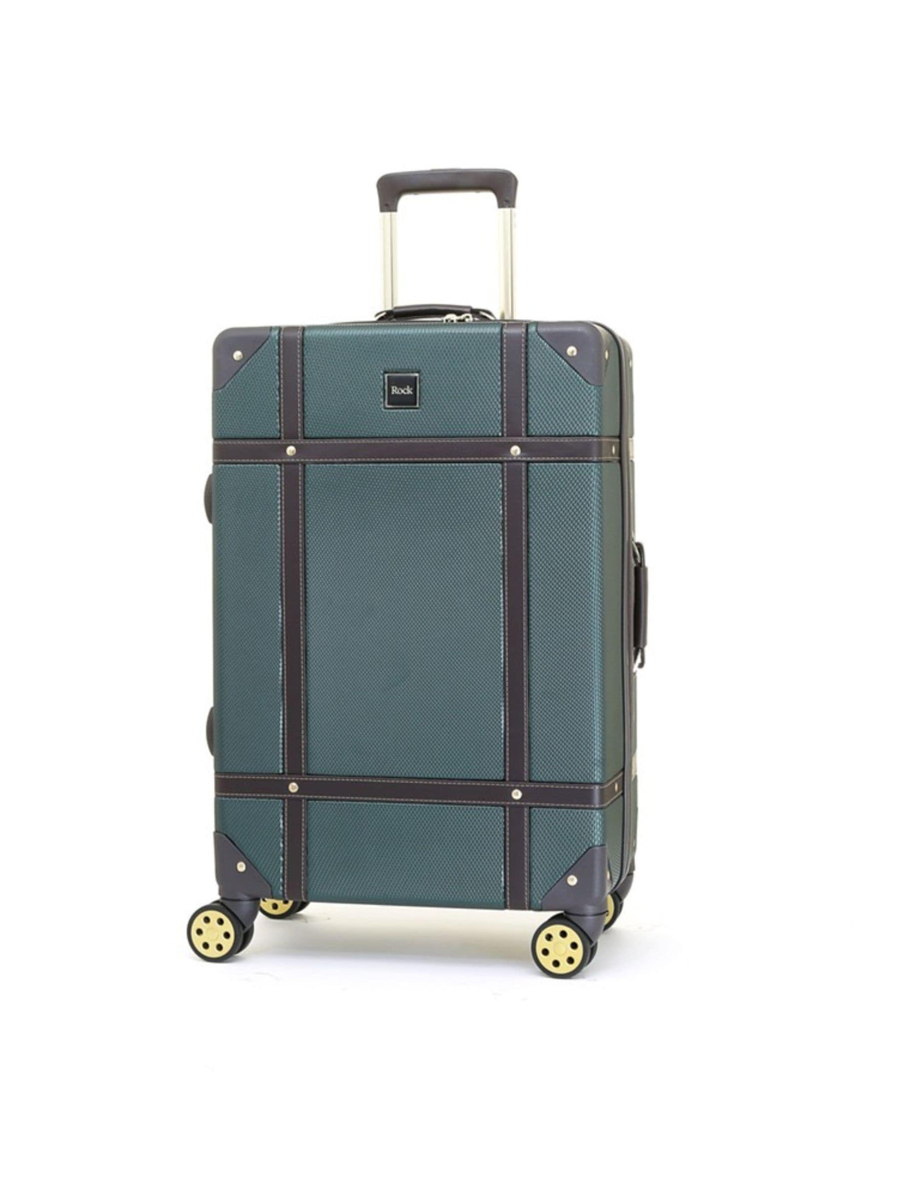 Retro luggage with wheels clearance