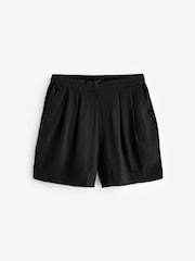 Schwarz - Shorts aus Leinenmischung - Bild 6 von 7
