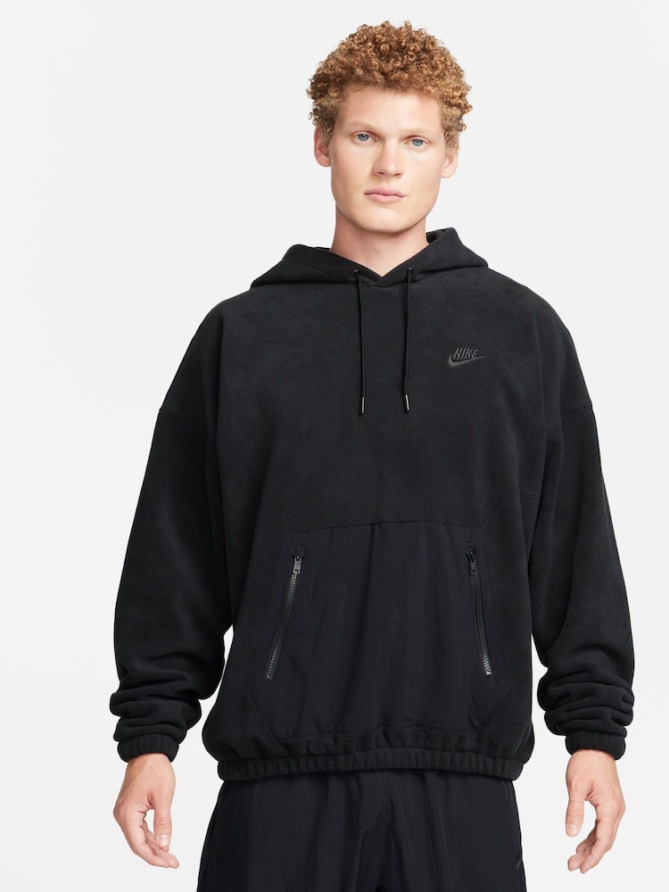 Nike Black Club Fleece+ Polar Fleece Pullover Hoodie - Image 1 of 7