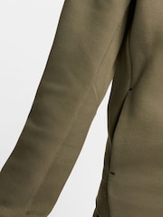 Nike Olive Green Tech Fleece Pullover Hoodie - Image 14 of 17
