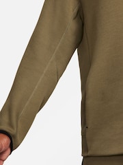 Nike Olive Green Tech Fleece Pullover Hoodie - Image 15 of 17