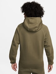 Nike Olive Green Tech Fleece Pullover Hoodie - Image 2 of 17