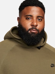 Nike Olive Green Tech Fleece Pullover Hoodie - Image 6 of 17