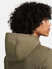 Nike Olive Green Tech Fleece Pullover Hoodie - Image 8 of 17