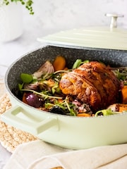 Masterclass Green Cast Aluminium 4L Casserole Pan - Image 1 of 3