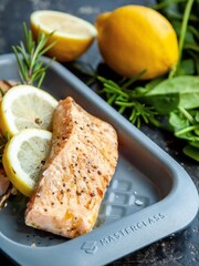 Masterclass Grey Smart Ceramic Baking Tray 23 x 15cm - Image 1 of 3