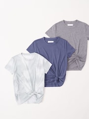 Abercrombie & Fitch Tie Front T-Shirt 3 Pack - Image 1 of 4
