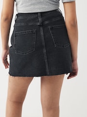 Black Hourglass Denim Mini Skirt - Image 4 of 7