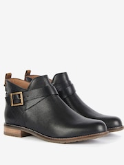 Barbour® Black Darlene Buckled Ankle Boots - Image 3 of 6