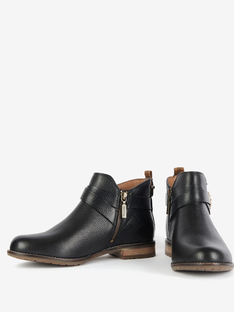 Buy Barbour® Black Darlene Buckled Ankle Boots from the Next UK