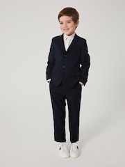 Paul Smith Junior Boys Navy Blue Smart Suit: Jacket - Image 1 of 11