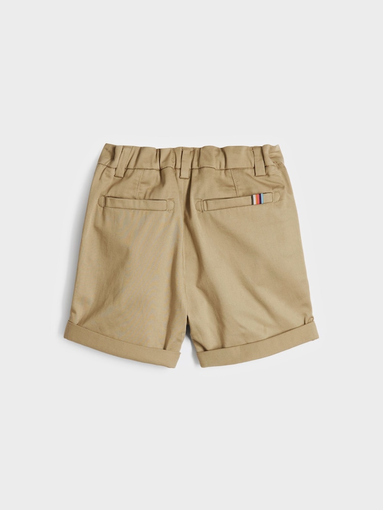 بني - شورت شينو للأولاد مصنوع من القطن 100% من Paul Smith Junior - Image 2 of 7
