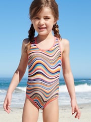 Paul Smith Junior Girls 'Artist Swirl' Swimsuit - Image 1 of 10