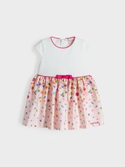 Paul Smith Baby Girls Pink and White Floral Dress - Image 1 of 5